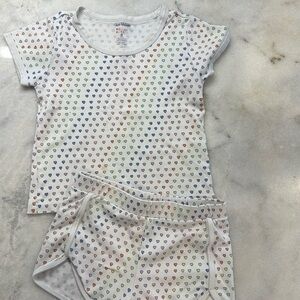 Roller Rabbit planet size 8 girls rainbow hearts